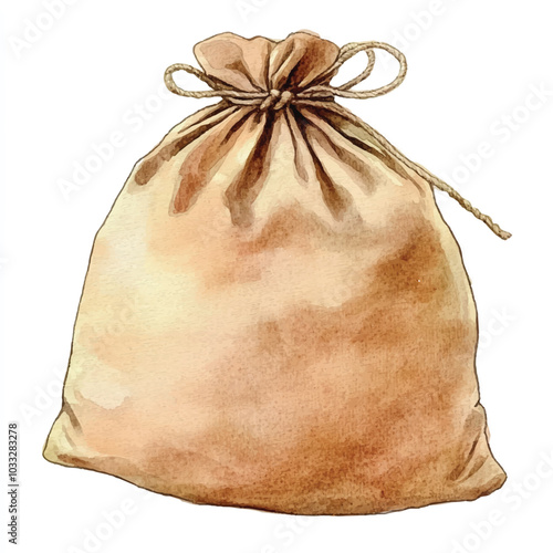  Bean bag watercolor clipart illustration