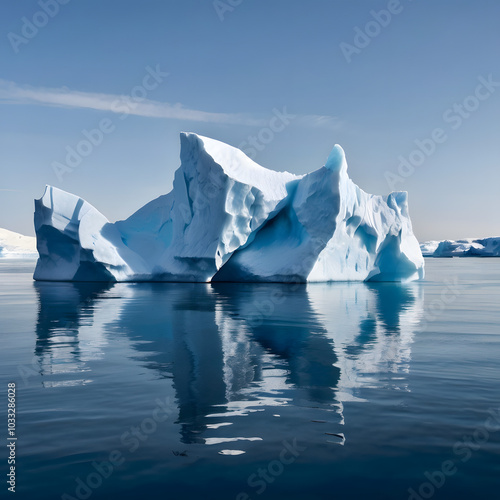 Wallpaper Mural Vast Iceberg Floating in an Arctic Sea Torontodigital.ca