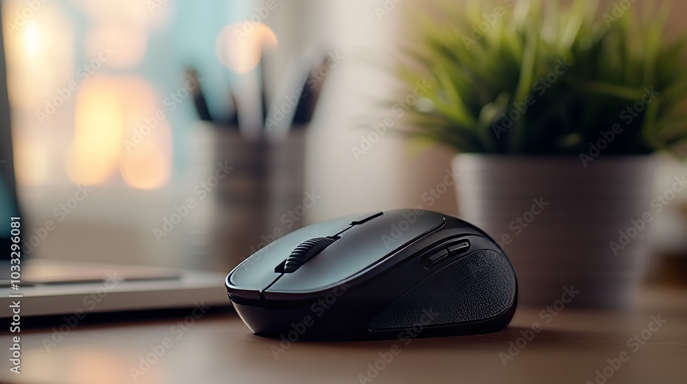 Wireless Mouse on a Desk: A Modern Office Essential Wireless Mouse on a Desk: A Modern Office Essential