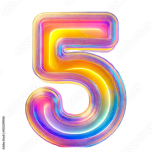 Wallpaper Mural 3d number five  Torontodigital.ca