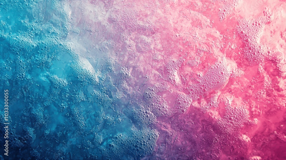 Fototapeta premium Colorful abstract texture of bubbles and ice formations