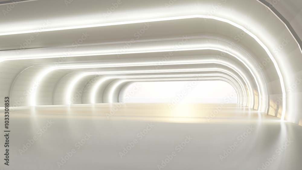 Abstract architecture background arched interior 3d render Abstract architecture background arched interior 3d render