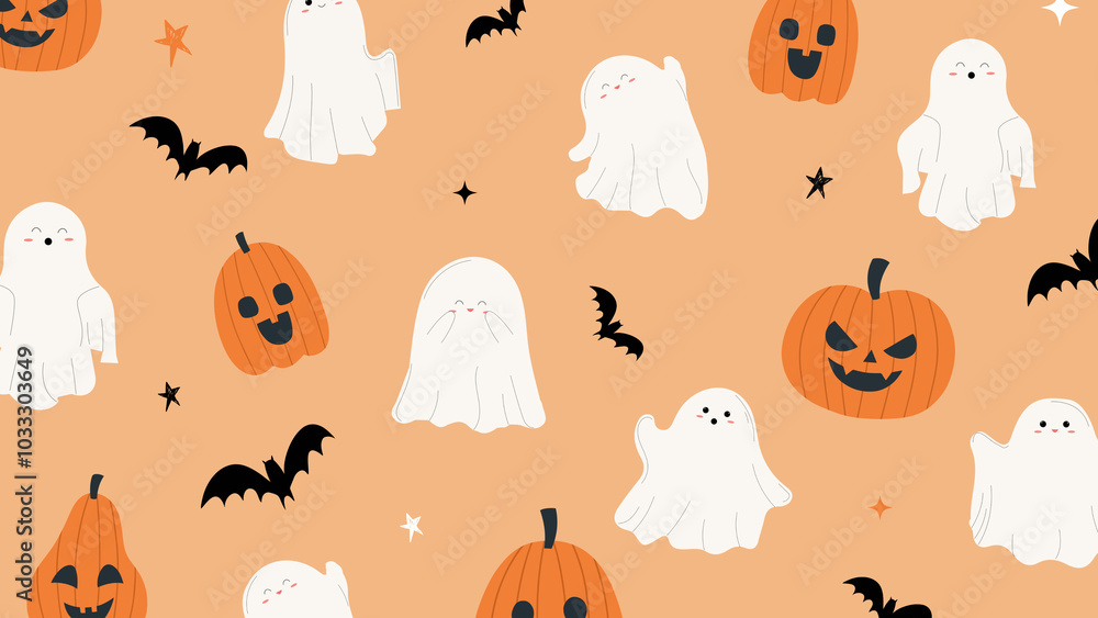 halloween seamless pattern halloween seamless pattern