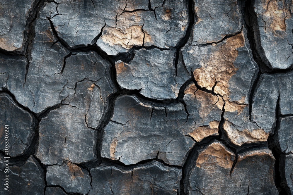Cracked Dark Grey and Brown Rock Texture Background Cracked Dark Grey and Brown Rock Texture Background
