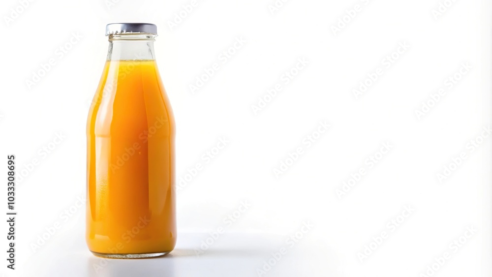 bottle of orange juice isolated on white background bottle of orange juice isolated on white background