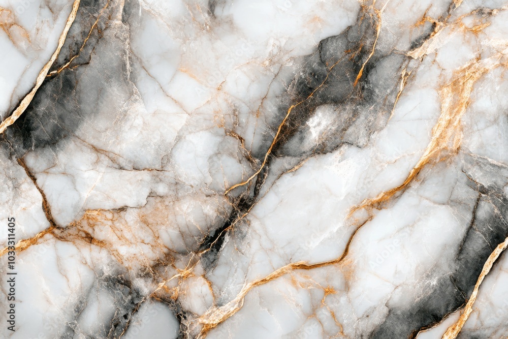 White Marble Texture With Golden Veins White Marble Texture With Golden Veins