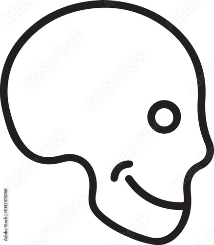 Skull icon symbol vector image illustration 