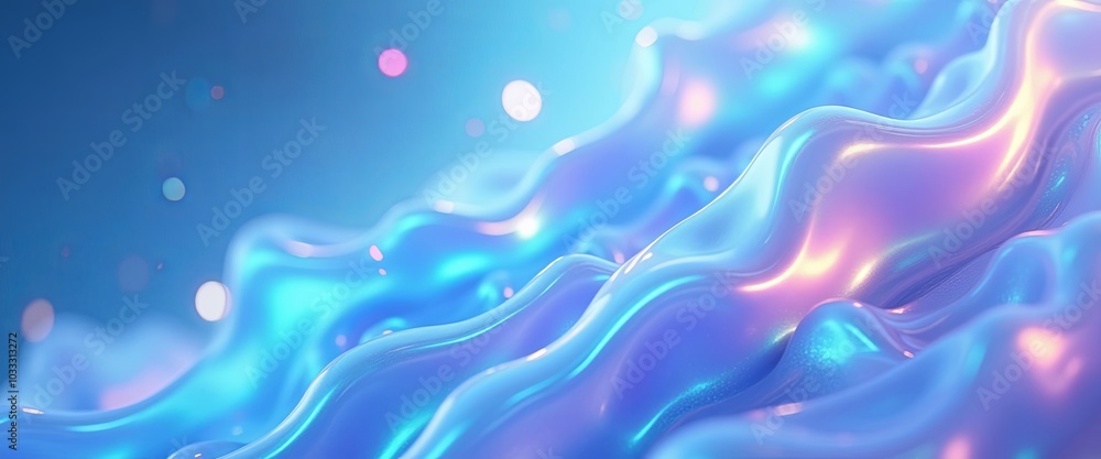Ethereal flowing waves in vibrant blue and purple hues representing energy against a celestial background Ethereal flowing waves in vibrant blue and purple hues representing energy against a celestial background