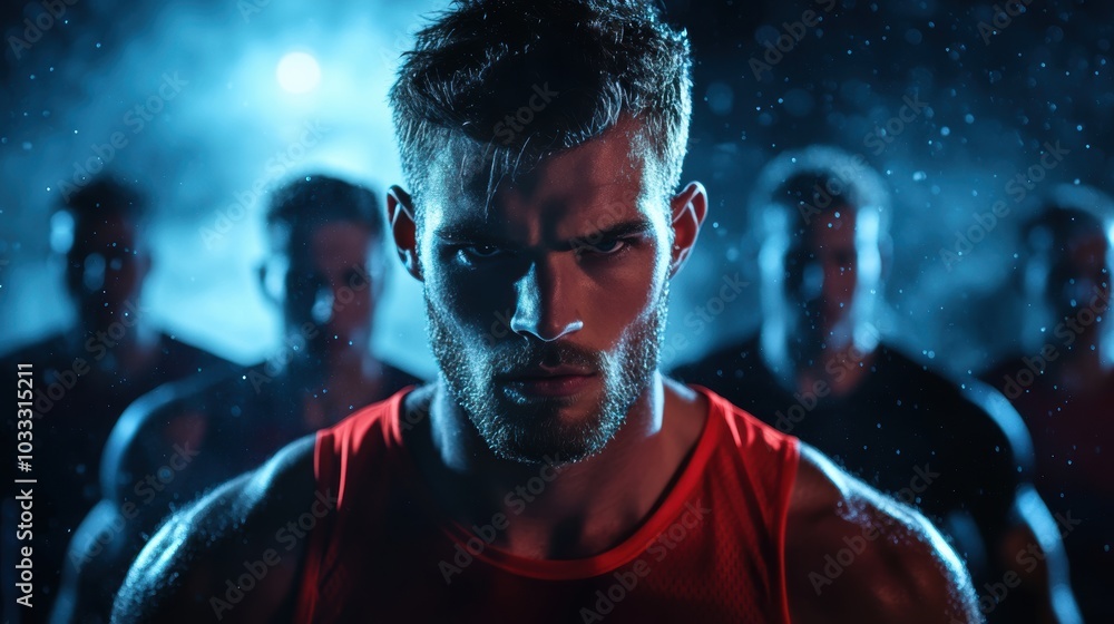 A team of athletes training intensely for an upcoming competition, highlighting discipline and unwavering effort. A team of athletes training intensely for an upcoming competition, highlighting discipline and unwavering effort.