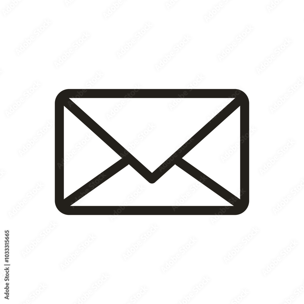 E mail vector icon isolated on white background. E mail vector icon isolated on white background.