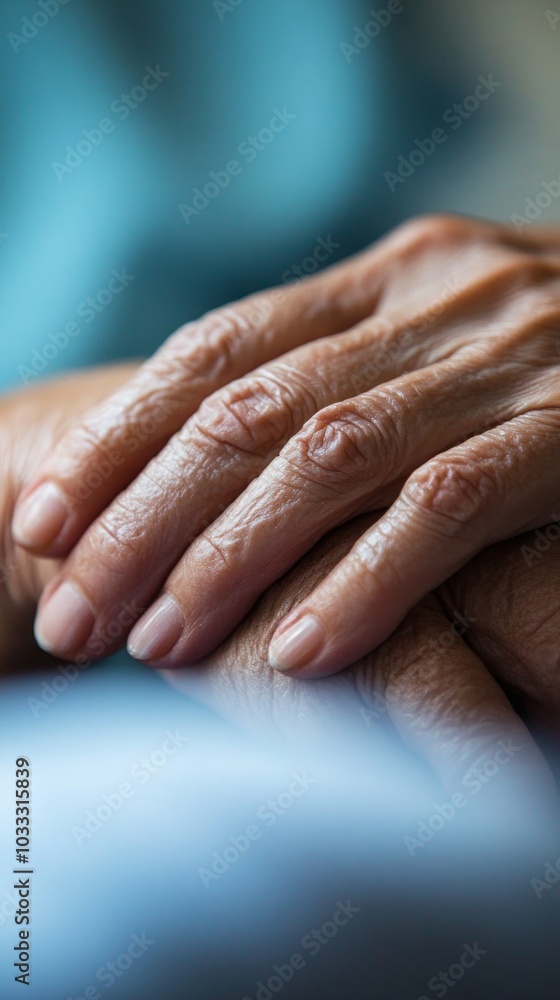 Fototapeta premium Close Up of Aged Hands