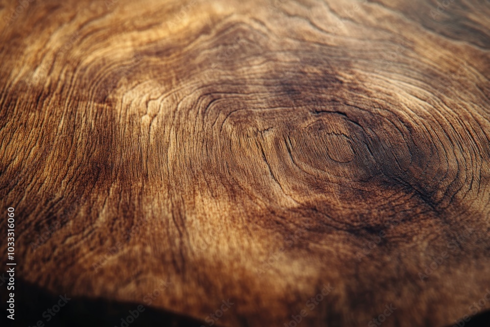 Naklejka premium Wooden Texture Background Close Up of Dark Brown Wood Grain