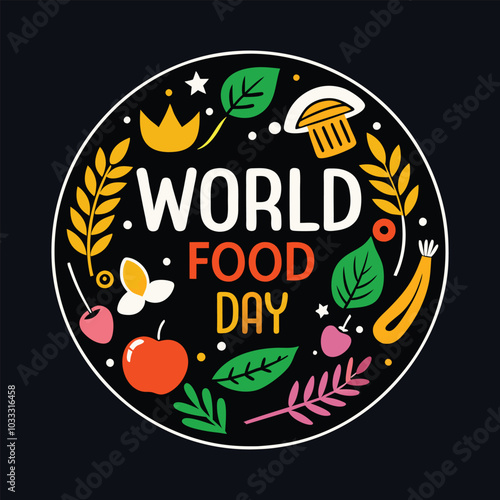 World Food Day. A globe with a Various vegetables, world vegetable day, vegetable on the world, fresh different vegetable.