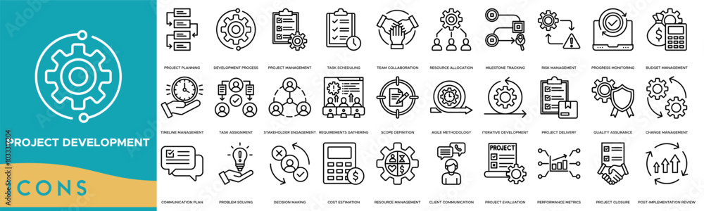 Project Development icon. Project Planning, Development Process ...