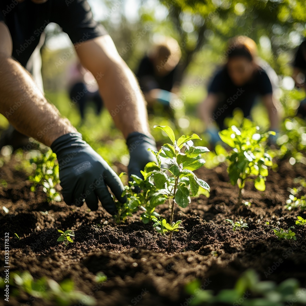 High-Resolution Photo of a Group Planting Trees in a Park for Environmental Protection on Earth Day
High-Resolution Photo of a Group Planting Trees in a Park for Environmental Protection on Earth Day
