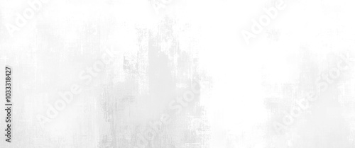 Vector white grunge peeling painted concrete wall texture background.