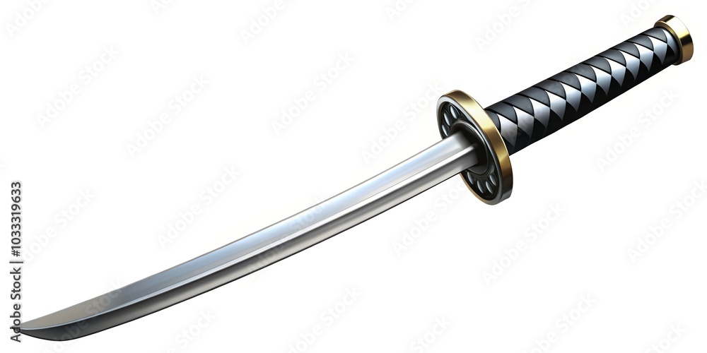 Katana Sword Illustration for T-Shirt or Poster Design Katana Sword Illustration for T-Shirt or Poster Design