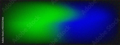Gradient blue, green grainy noise texture background. Wave granny banner, poster, wallpaper background.