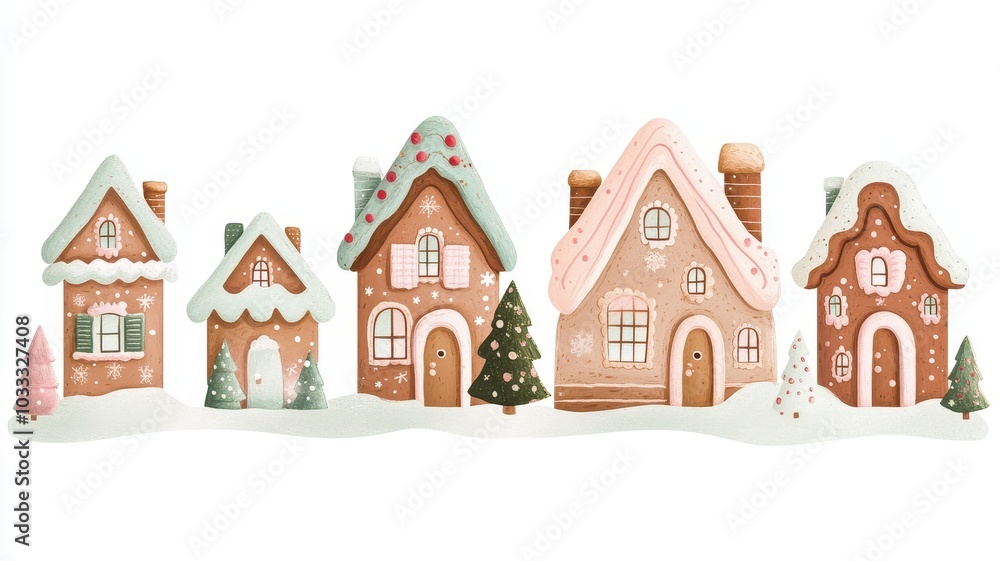 Christmas gingerbread house in snow town,Cookie and candy house with christmas tree,holiday greeting season,gift for Christmas day,Merry Christmas,happy new year concept,copy space. Christmas gingerbread house in snow town,Cookie and candy house with christmas tree,holiday greeting season,gift for Christmas day,Merry Christmas,happy new year concept,copy space.