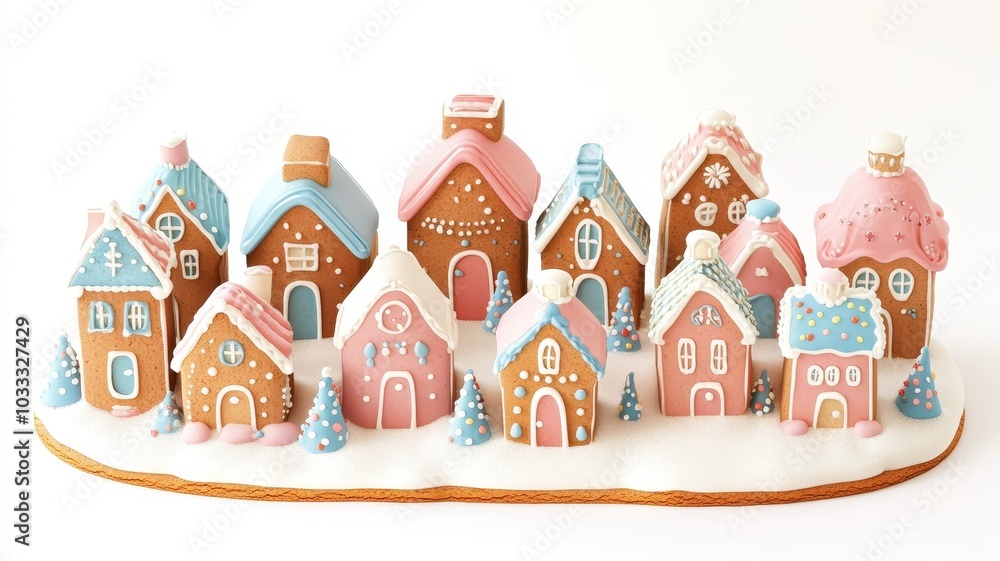 Christmas gingerbread house in snow town,Cookie and candy house with christmas tree,holiday greeting season,gift for Christmas day,Merry Christmas,happy new year concept,copy space. Christmas gingerbread house in snow town,Cookie and candy house with christmas tree,holiday greeting season,gift for Christmas day,Merry Christmas,happy new year concept,copy space.