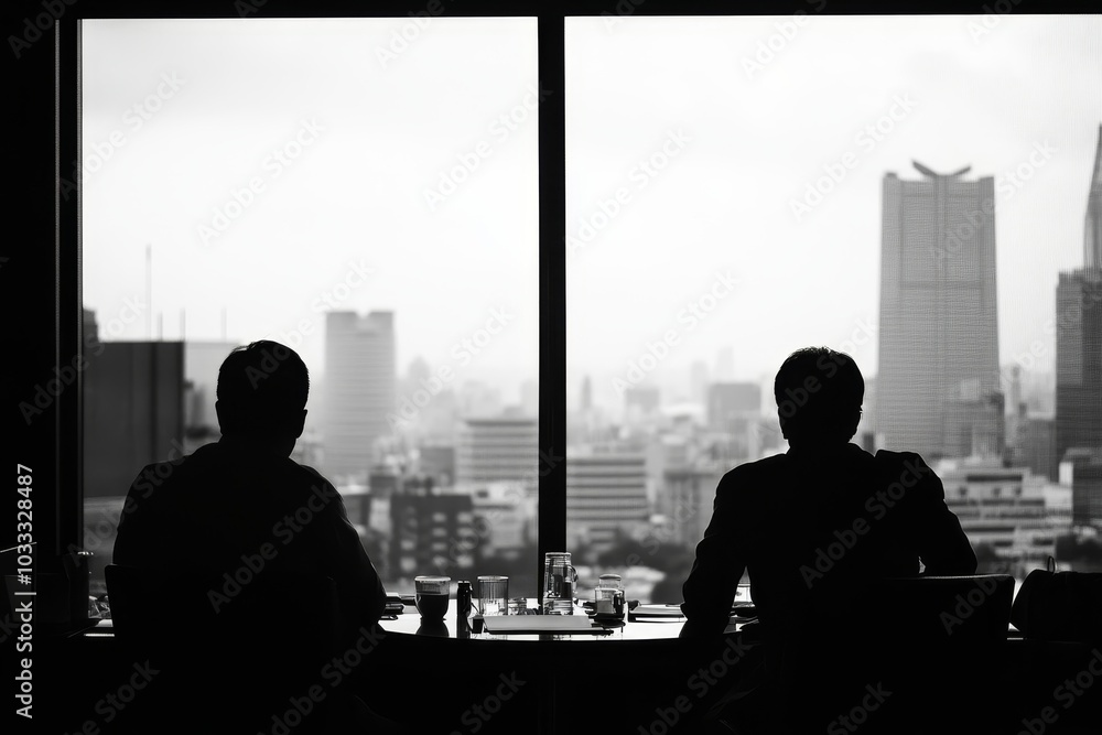 Discussion in the meeting room, Generative AI Discussion in the meeting room, Generative AI