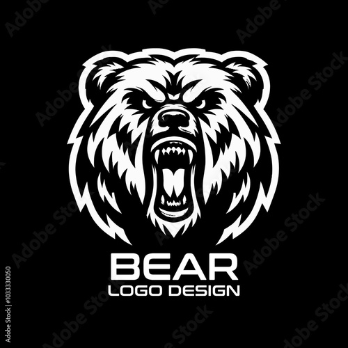 Bear Vector Logo Design photo