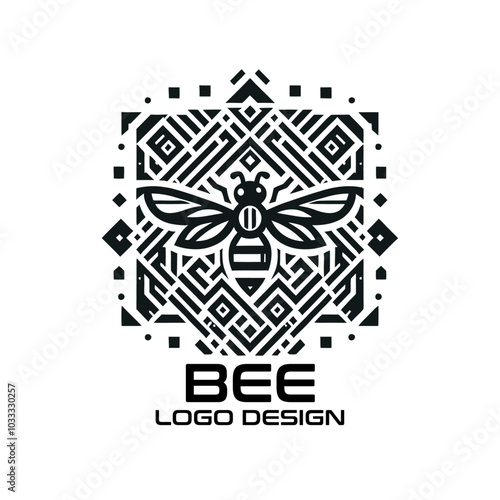 Bee Vector Logo Design