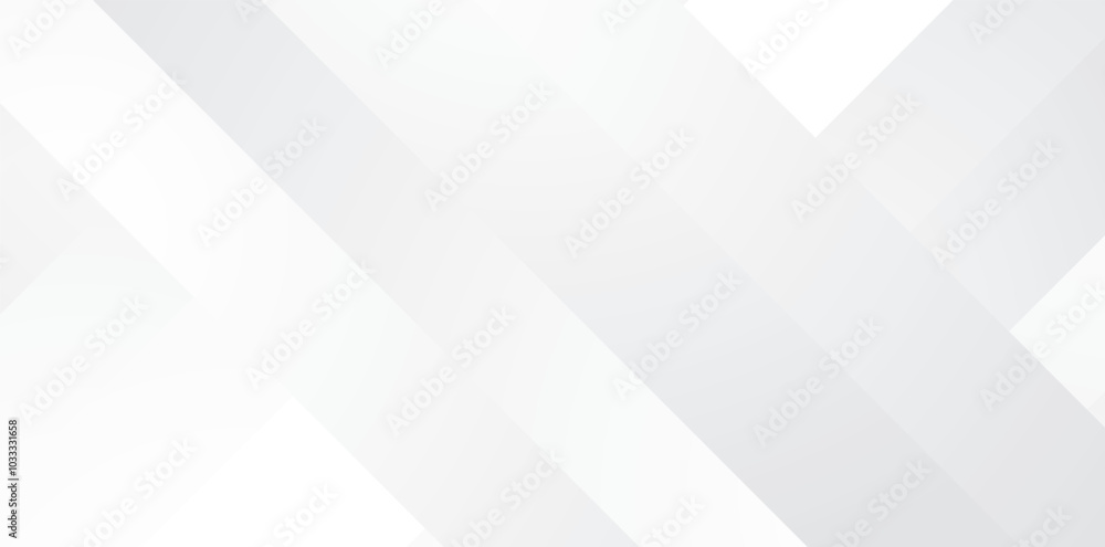 Fototapeta premium Minimal geometric white light background abstract design. Abstract white square shape with futuristic concept background