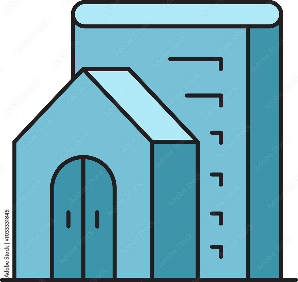 Apartment Building Icon Apartment Building Icon
