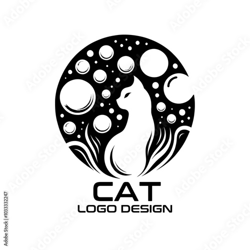 Wallpaper Mural Cat Vector Logo Design Torontodigital.ca