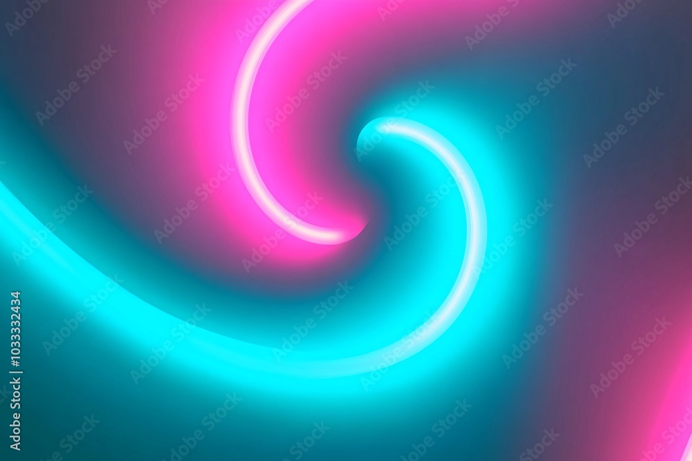 Abstract Neon Lights Swirling Pattern - Digital Art Background Abstract Neon Lights Swirling Pattern - Digital Art Background