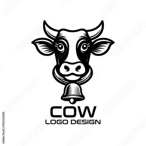 Cow Vector Logo Design