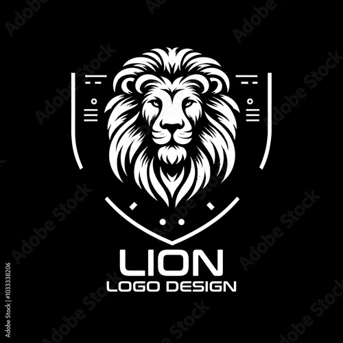 Lion Vector Logo Design photo