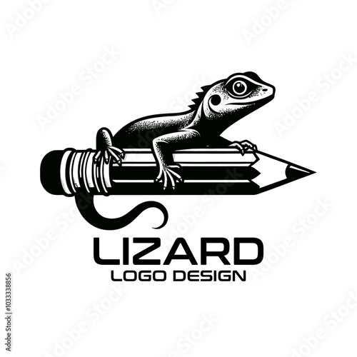 Lizard Vector Logo Design photo