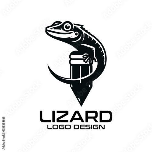 Lizard Vector Logo Design photo