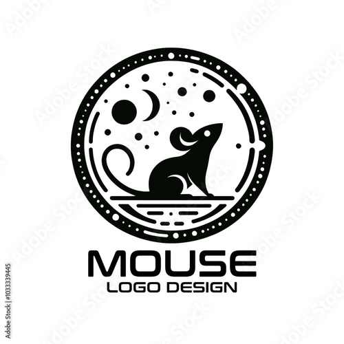 Mouse Vector Logo Design photo