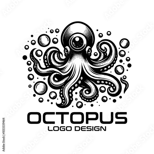 Octopus Vector Logo Design photo