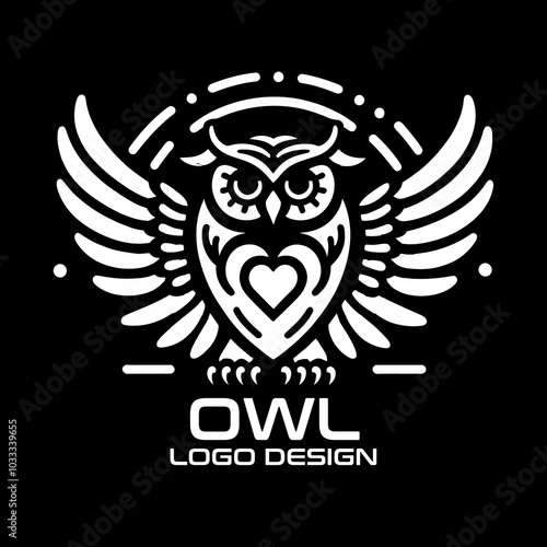 Owl Vector Logo Design photo