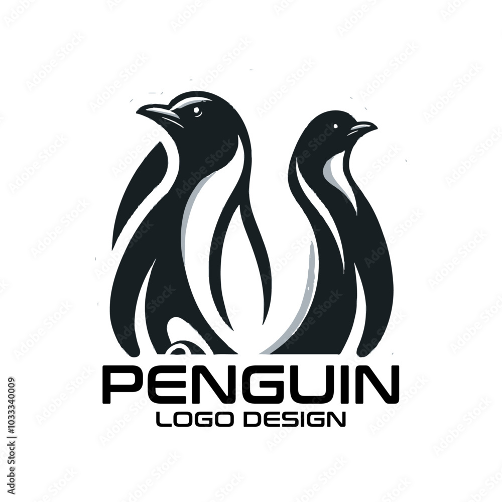 Penguin Vector Logo Design Penguin Vector Logo Design
