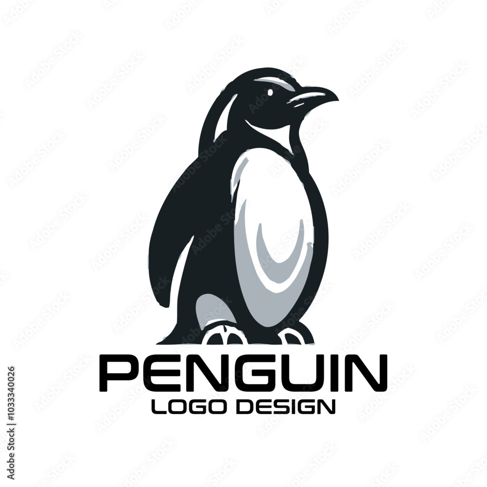 Obraz premium Penguin Vector Logo Design