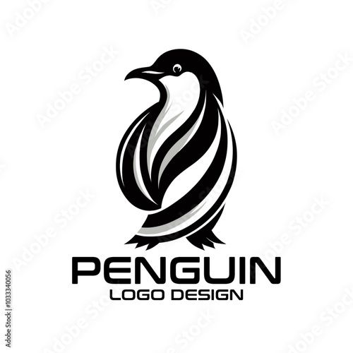 Penguin Vector Logo Design photo