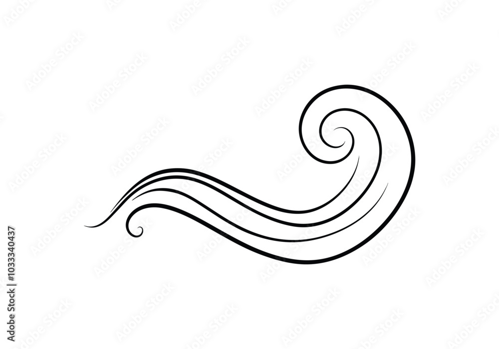 Sea wave one continuous line drawing. Wave curly shapes icon symbol on white background. One continuous Line drawing of sea wave. Modern abstract Sea wave one continuous line drawing. Wave curly shapes icon symbol on white background. One continuous Line drawing of sea wave. Modern abstract