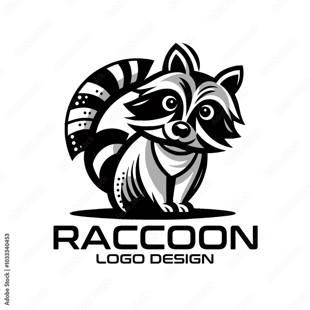 Fototapeta premium Raccoon Vector Logo Design