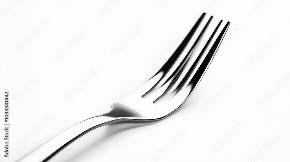 Stainless steel fork isolated on white background. Stainless steel fork isolated on white background.