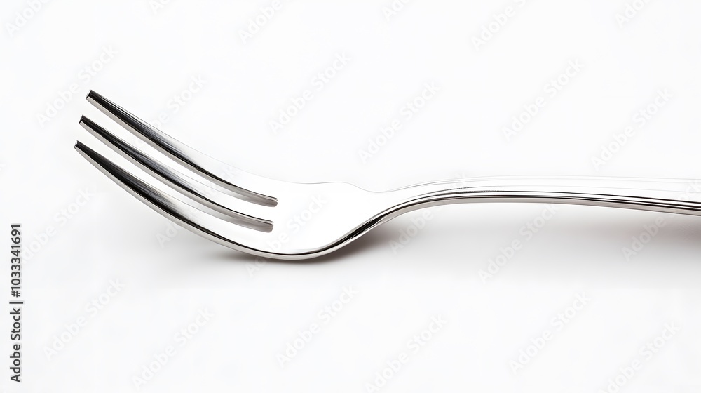Stainless steel fork isolated on white background. Stainless steel fork isolated on white background.