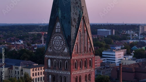 Lüneburg, Germany- Church of John the Baptist and Water Tower