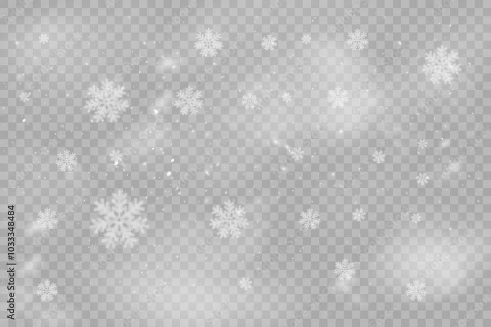 Christmas snowflakes on a transparent background. Snow flakes, snow background. Heavy snowfall, snowflakes in different shapes and forms. Christmas snowflakes on a transparent background. Snow flakes, snow background. Heavy snowfall, snowflakes in different shapes and forms.