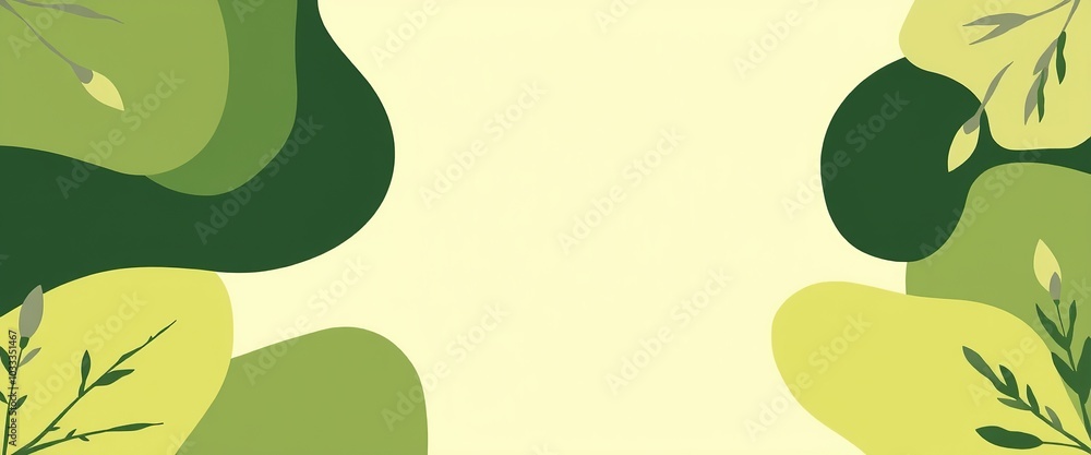 Fototapeta premium Nature-inspired Business Presentation with Clean Layout and Earth Tones