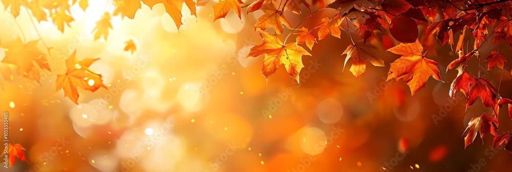 a tree with lots of leaves on it in the fall time with a bright yellow background a tree with lots of leaves on it in the fall time with a bright yellow background