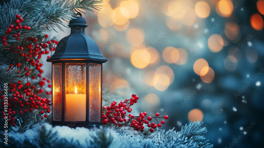Cozy Rustic Lantern for Winter Arrangements Cozy Rustic Lantern for Winter Arrangements